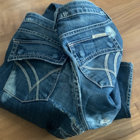 Distressed Belle Flared Jeans: William Rast - Picture 8 of 15